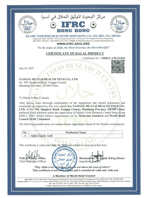 HALAL Certificates